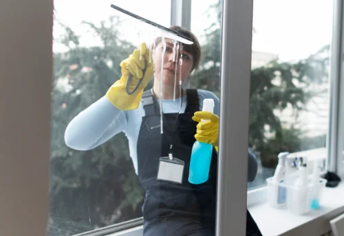 Nettoyage de vitres intérieures et extérieures à Chennegy